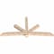 Ekena Millwork Alberta Smooth Timber Gable Bracket, Douglas Fir, 108"W x 54"H x 5 1/2"D x 5 1/2"F, 12/12 Pitch GBW108X54X0606ALB00SDF - alternate 5